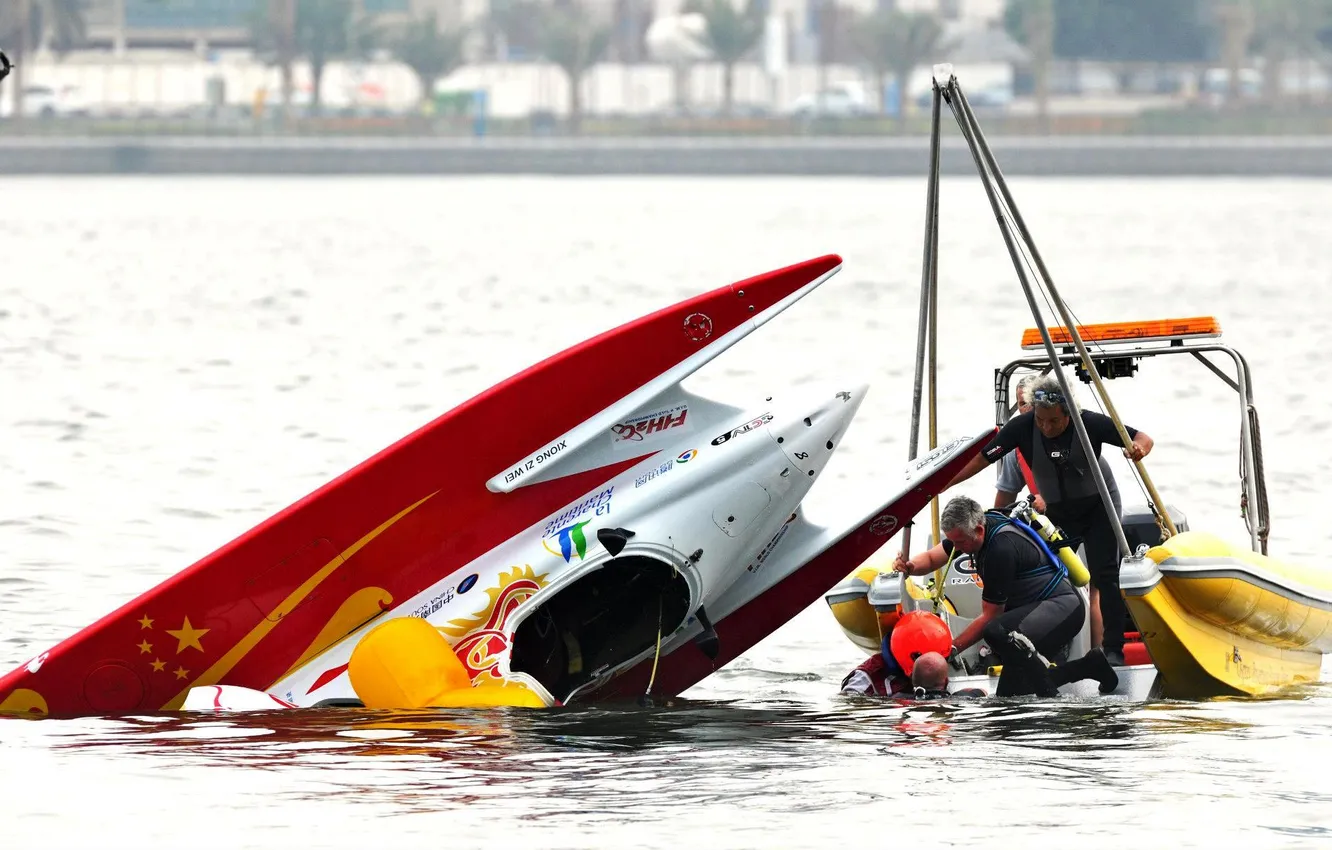 Photo wallpaper race, boat, speed