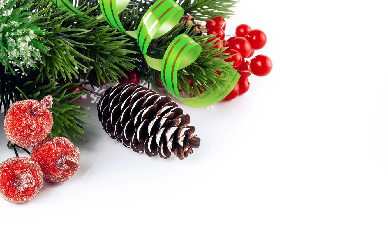 Photo wallpaper tree, new year, bumps, New Year, decor