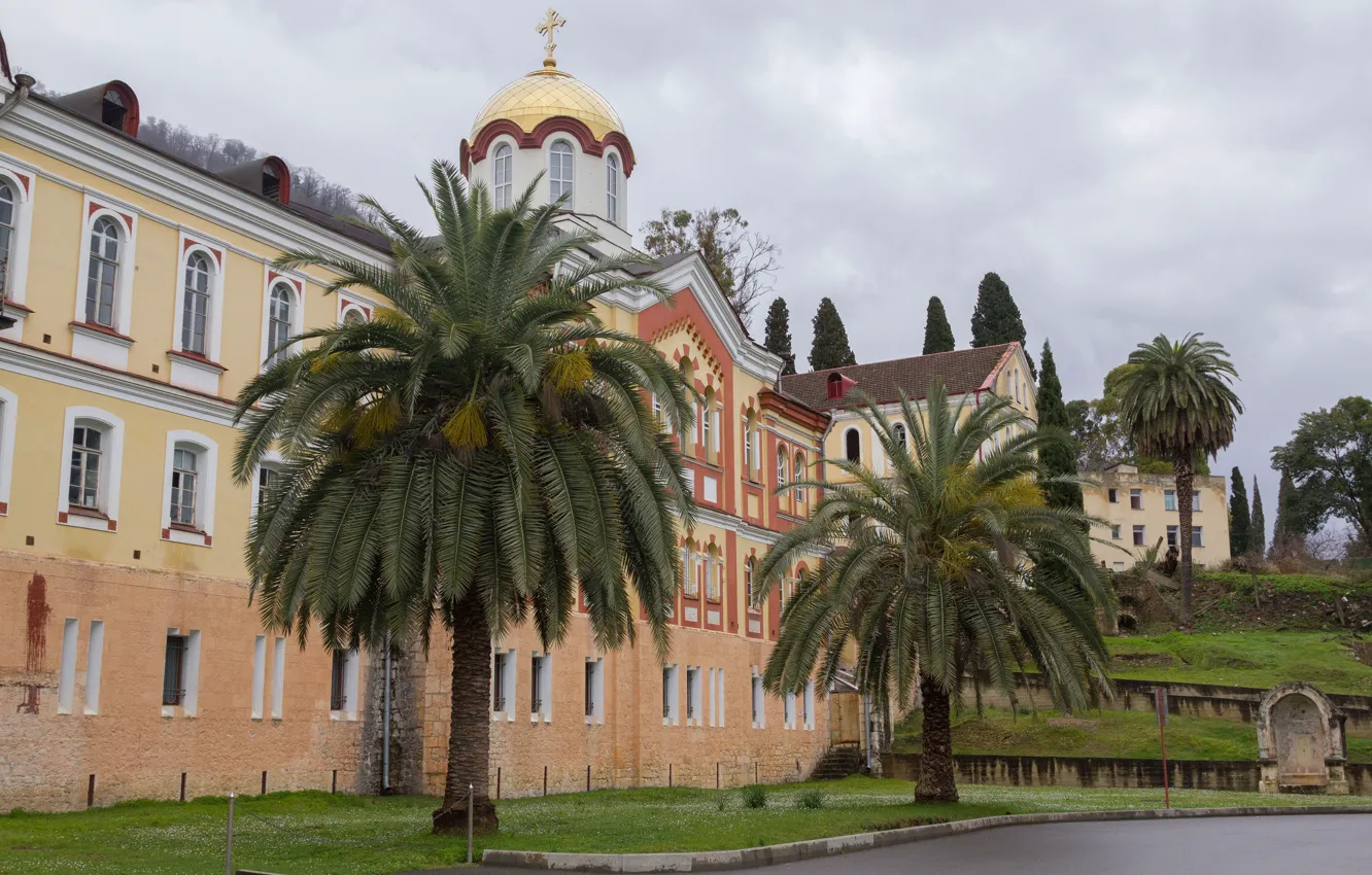 Photo wallpaper Abkhazia, The monastery, New Athos
