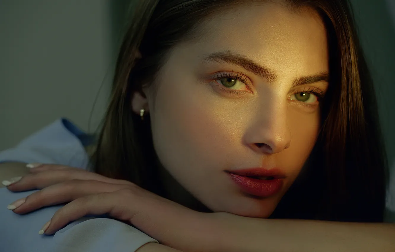 Photo wallpaper look, girl, portrait, Ali Arabzadeh