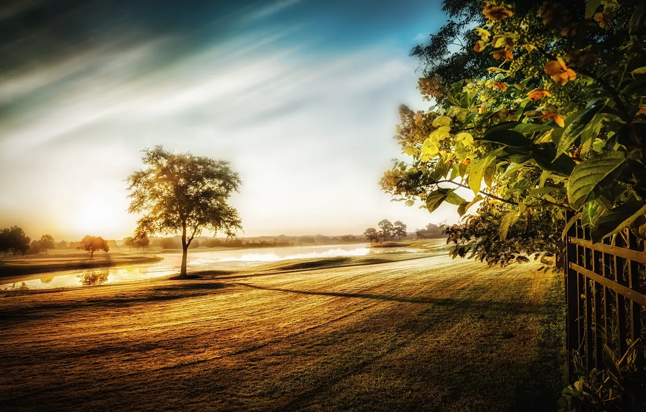 Photo wallpaper landscape, nature, First Light of Day