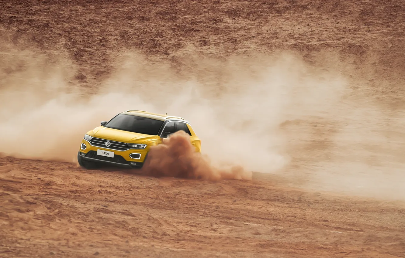 Photo wallpaper dust, Volkswagen, 2018, crossover, 4Motion, T-Roc