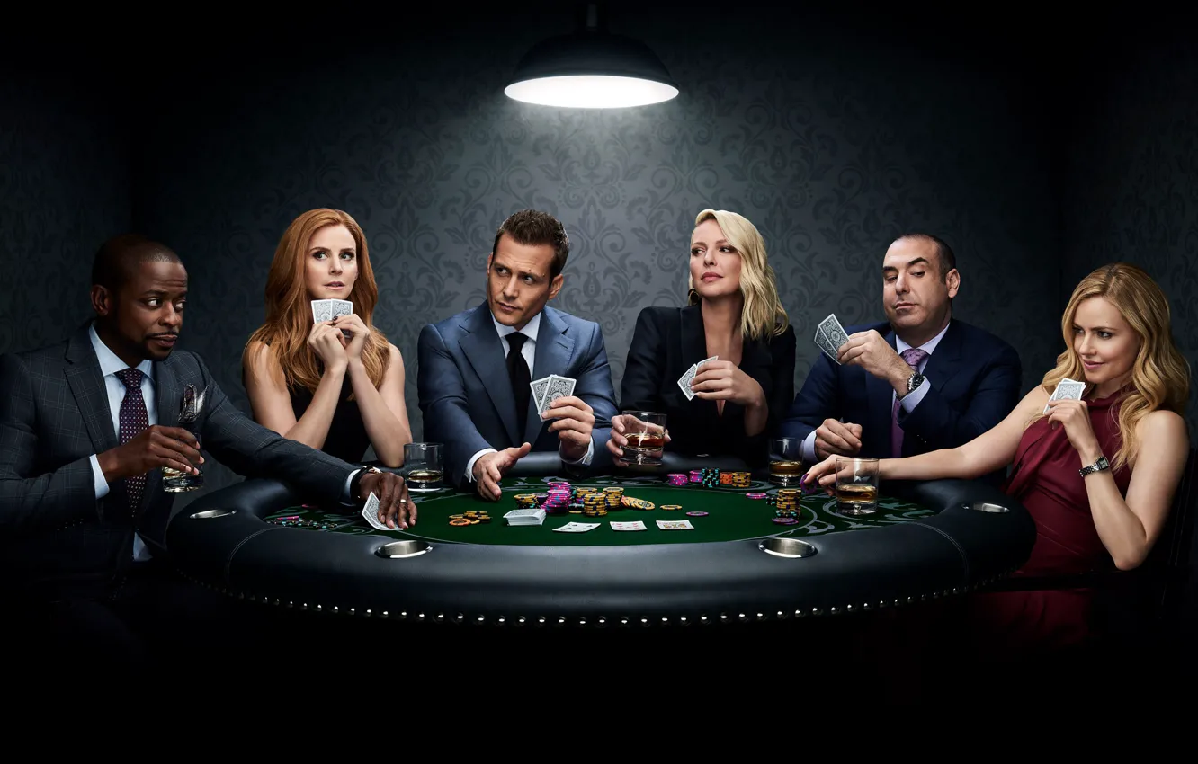 Photo wallpaper the film, actor, the series, suits, Force majeure, playing cards