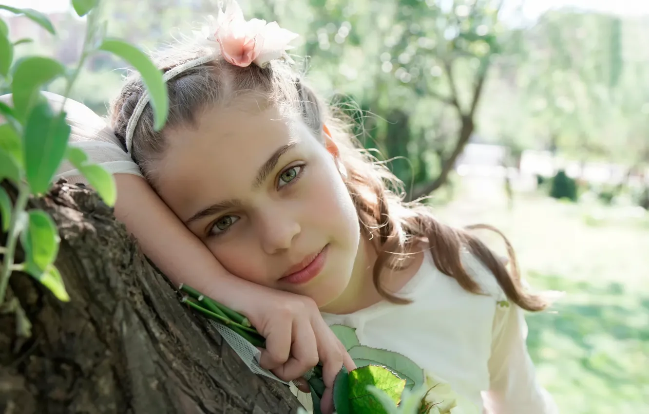 Photo wallpaper summer, look, portrait, girl