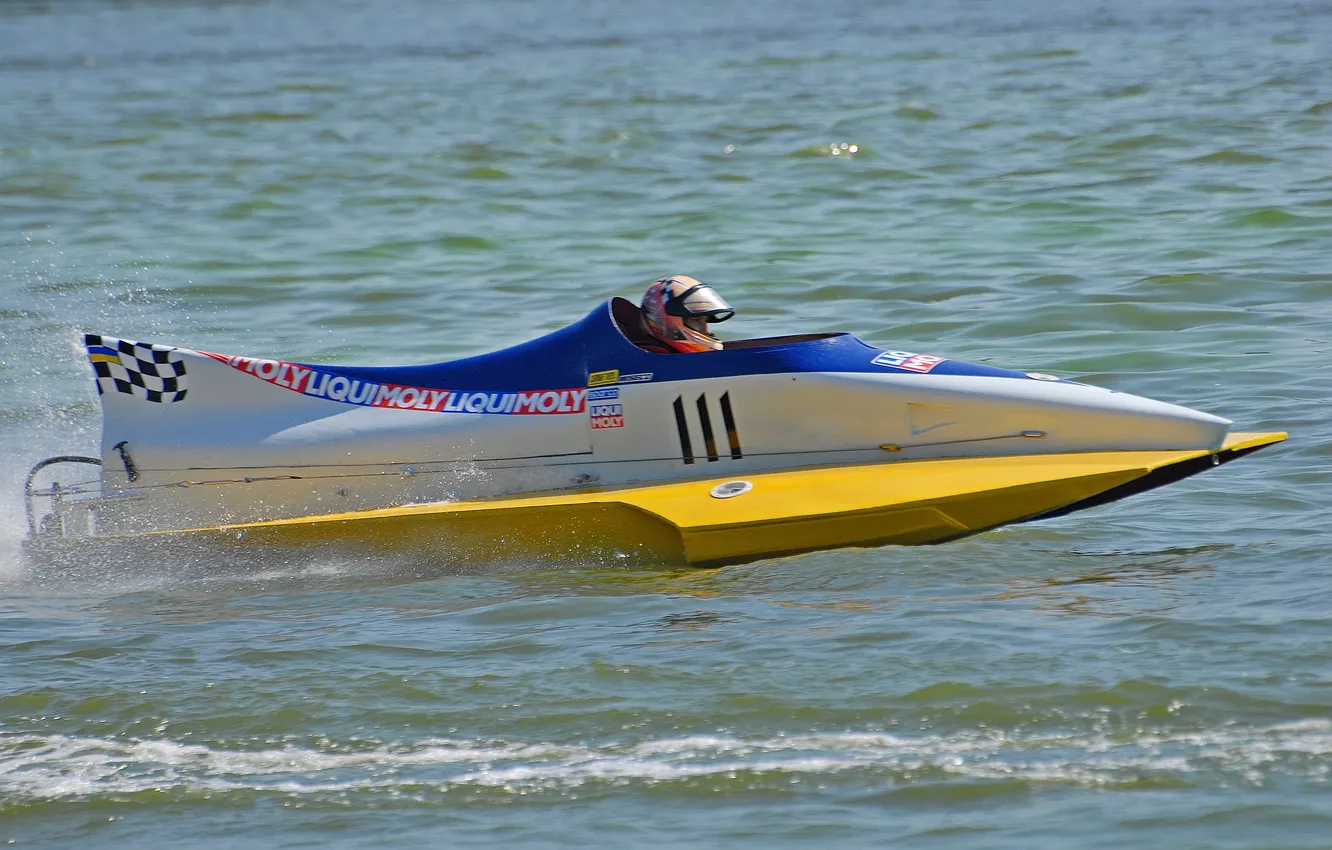 Photo wallpaper race, boat, speed