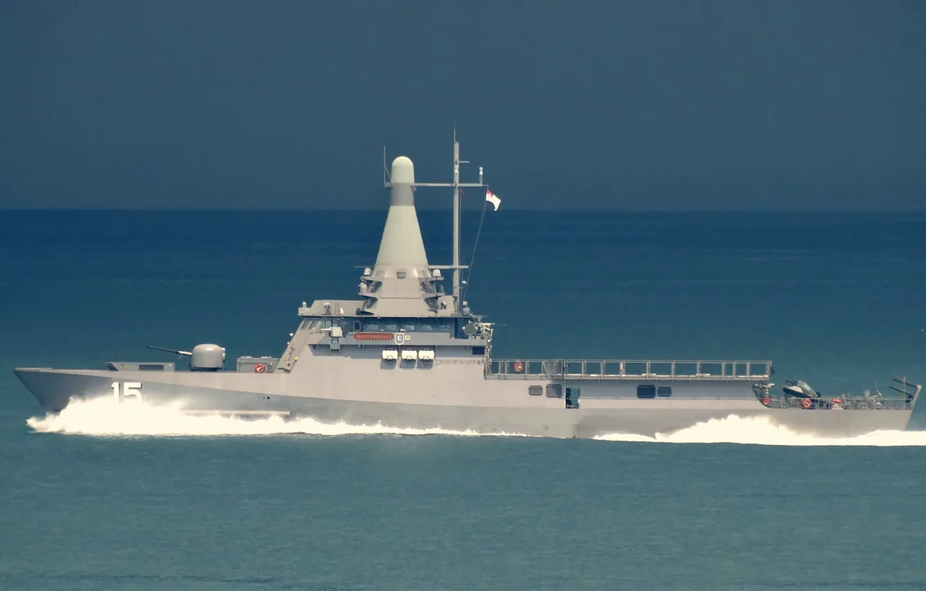 Photo wallpaper ship, Singapore, patrol, RSS Independence