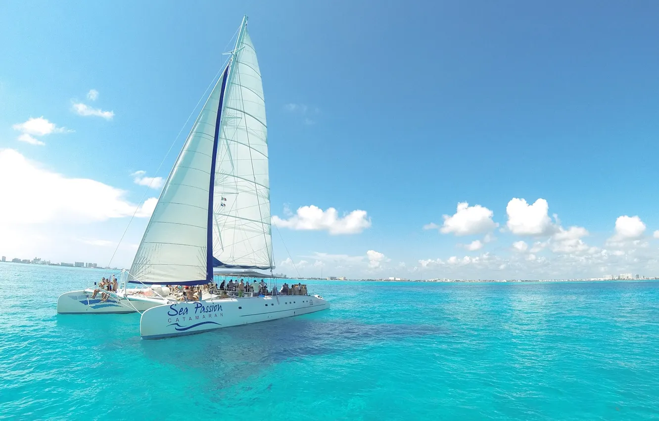 Photo wallpaper the way, the ocean, stay, coast, relax, walk, journey, swimming