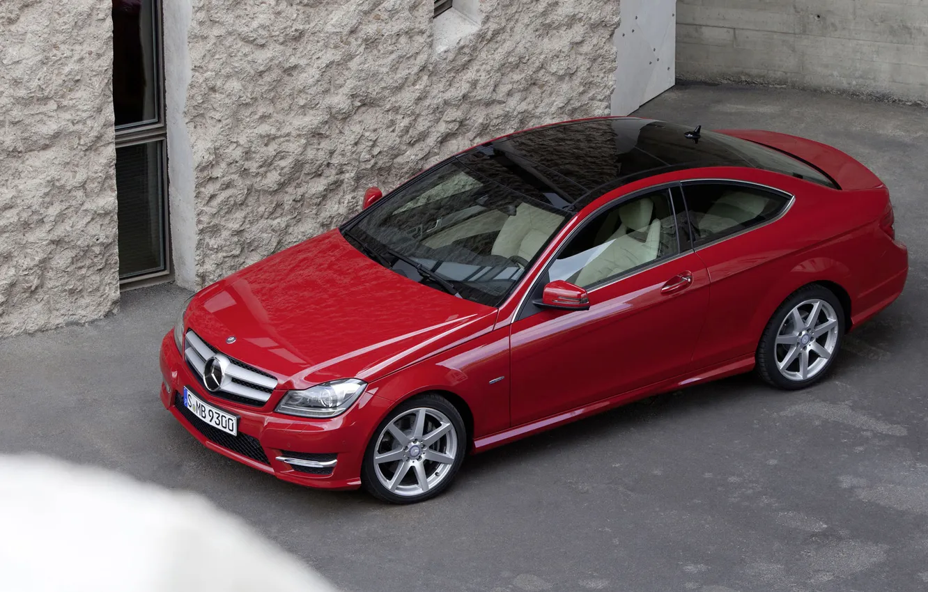 Photo wallpaper Mercedes, Coupe, C-Class