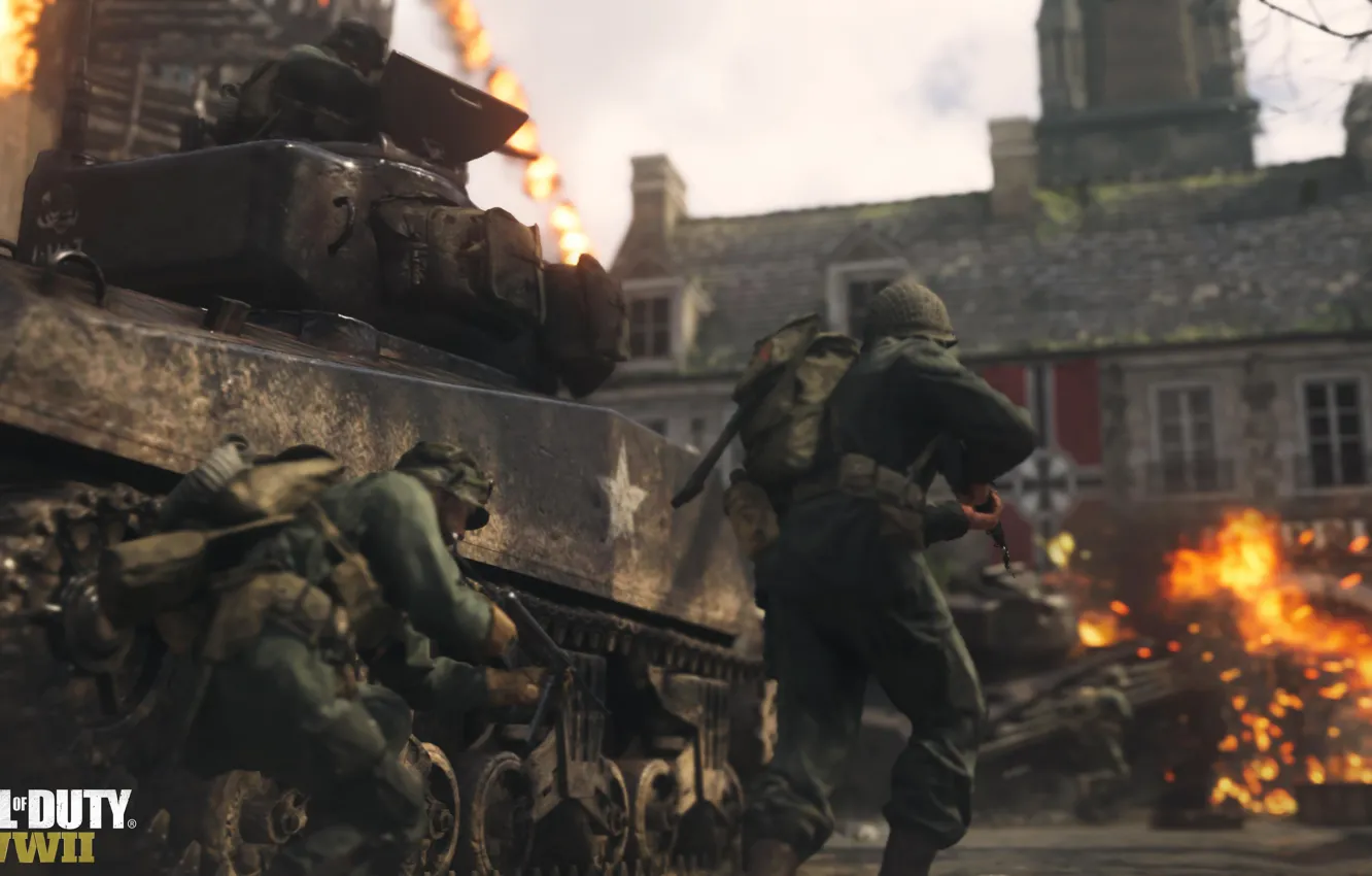 Photo wallpaper Call of Duty, War, Activision, The Second World War, World War 2, Call of Duty …
