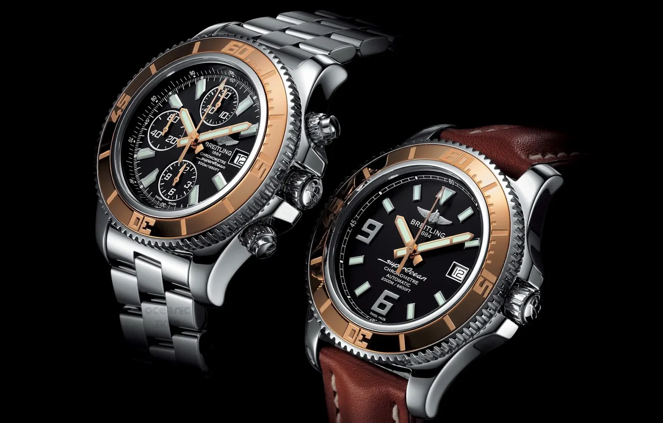 Photo wallpaper watch, watch, Breitling