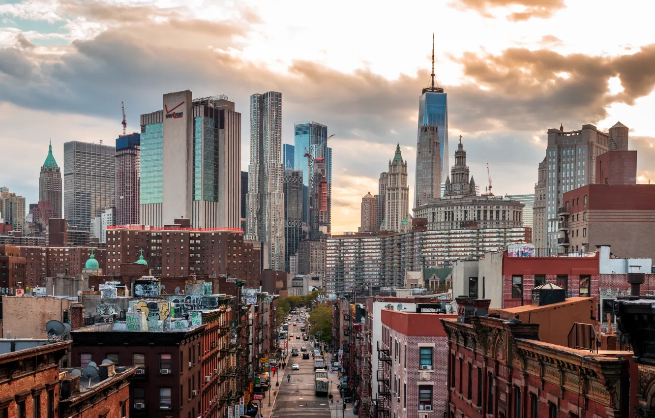 Photo wallpaper New York, Manhattan, Chinatown