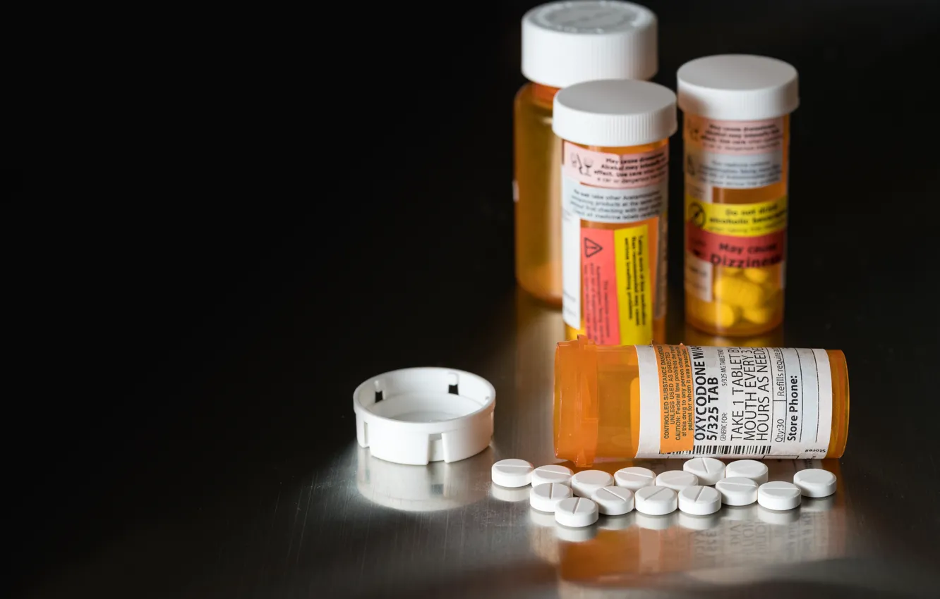 Photo wallpaper bottles, drug, Pills, medication