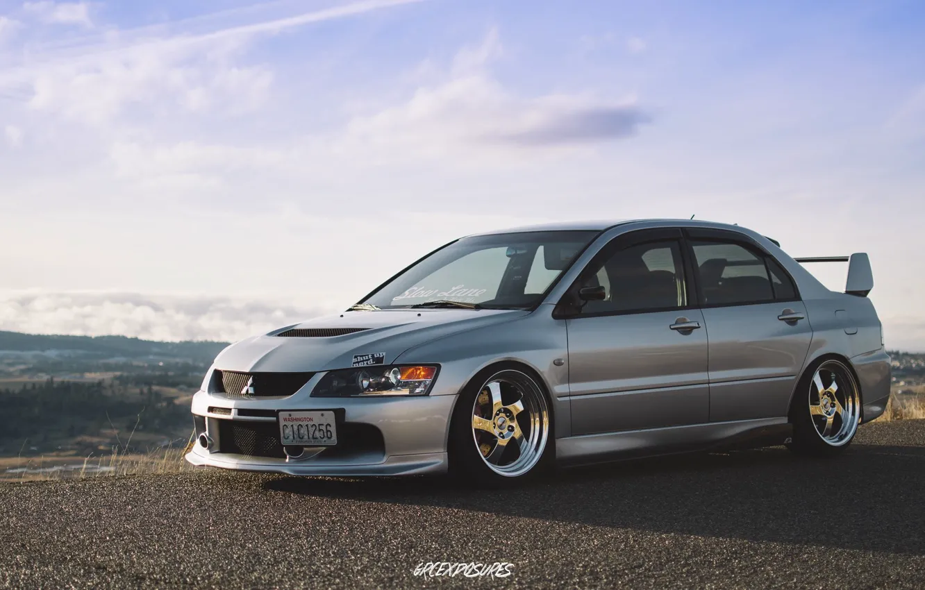 Photo wallpaper turbo, mitsubishi, japan, jdm, tuning, lancer, evolution, evo