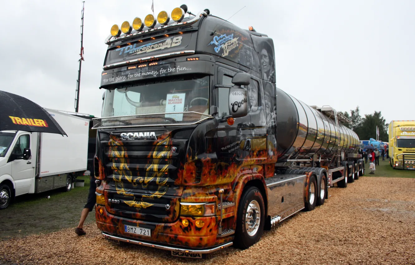 Photo wallpaper truck, Scania, R620, Topline