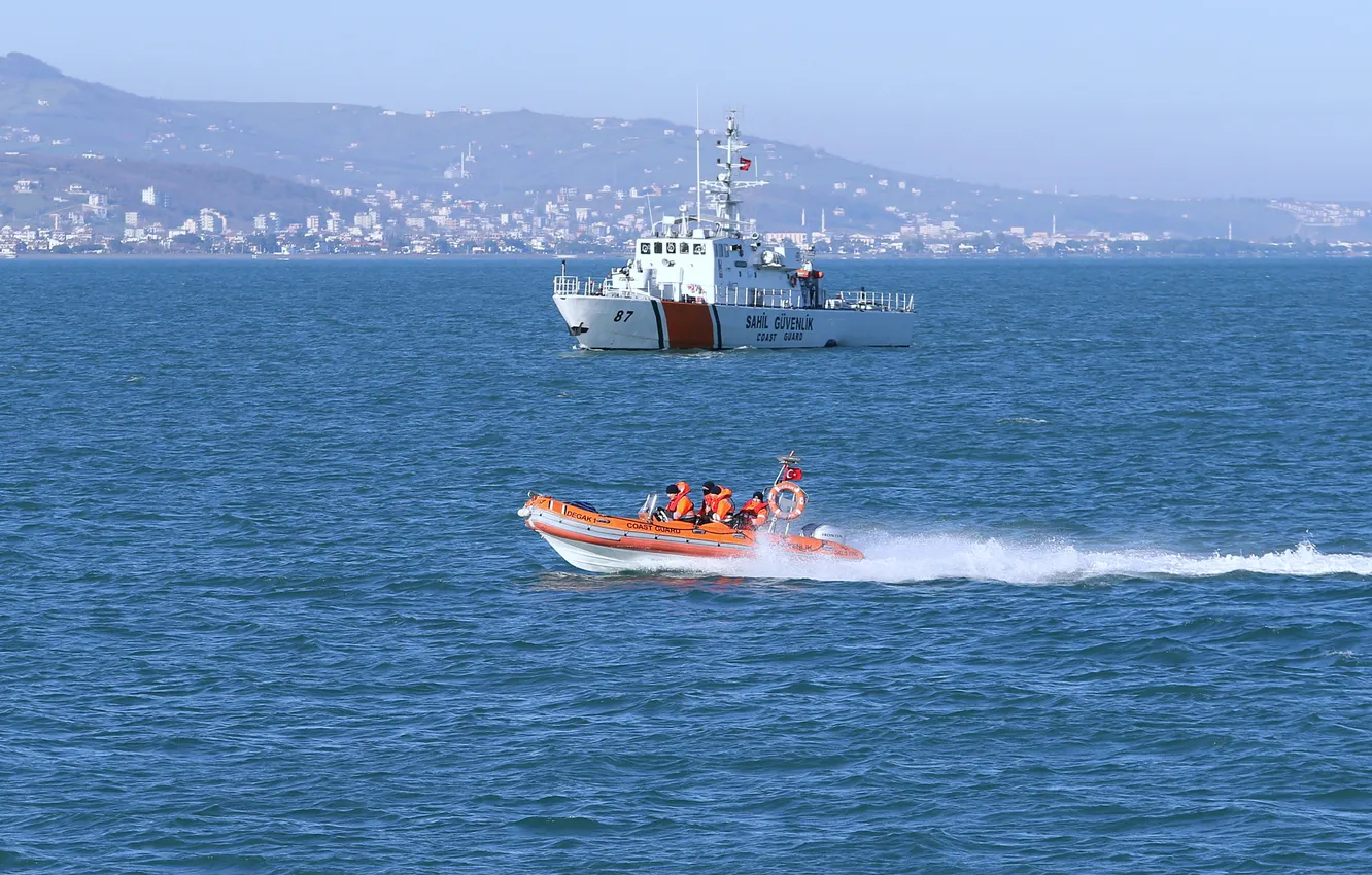 Photo wallpaper exercises, Turkey, the coast guard
