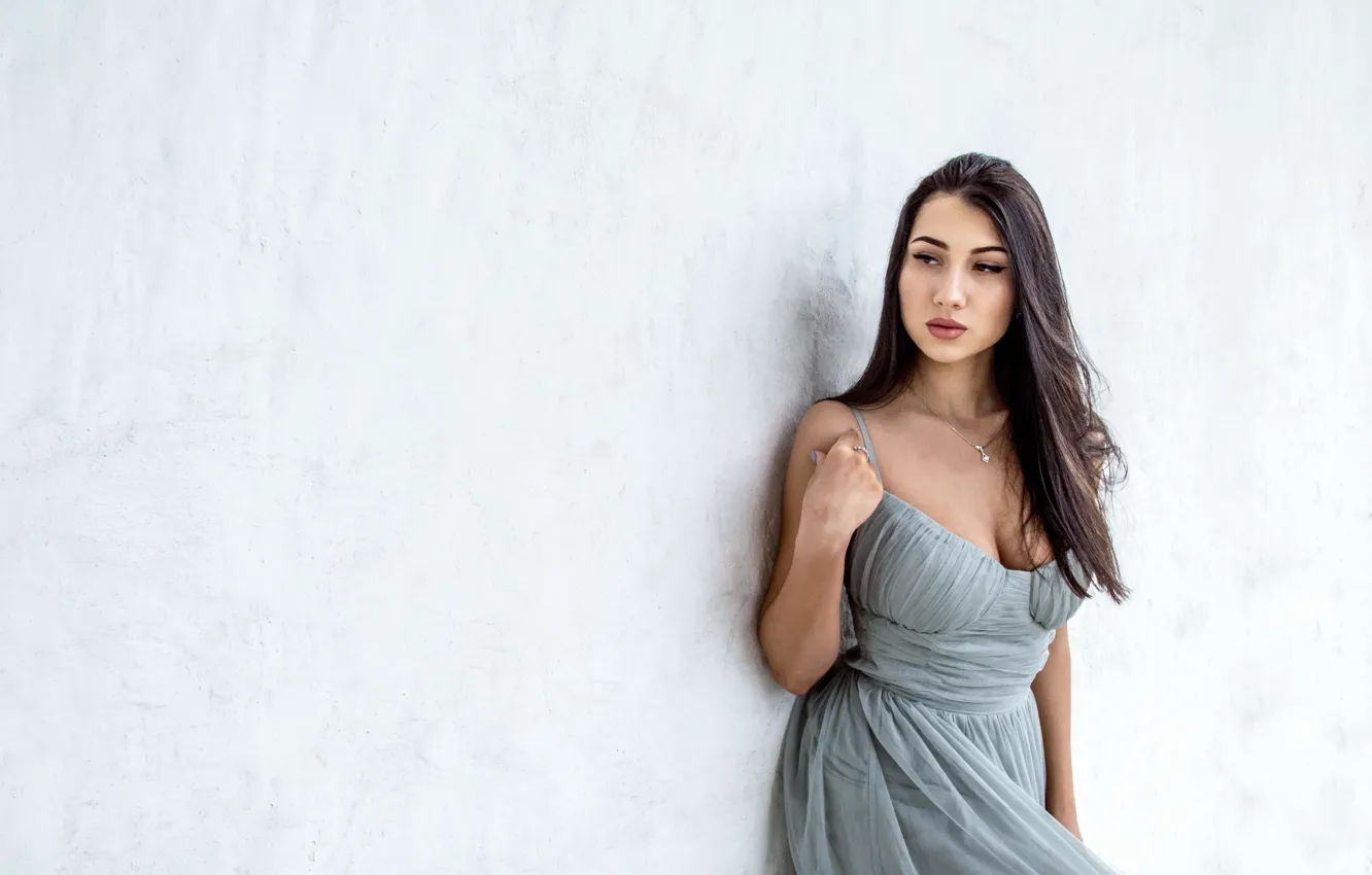 Photo wallpaper girl, background, portrait