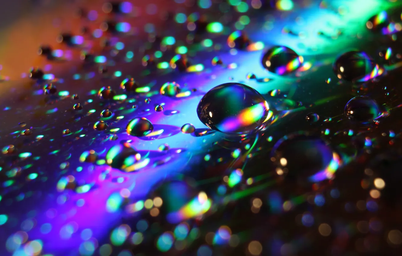 Wallpaper abstract, water, drops images for desktop, section абстракции ...