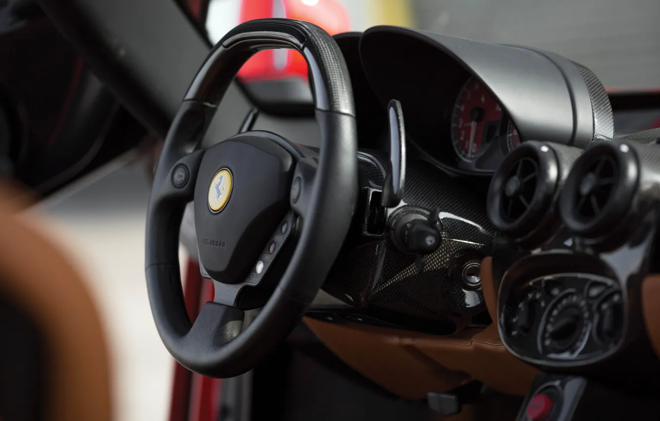 Photo wallpaper Ferrari, Ferrari Enzo, Enzo, steering wheel