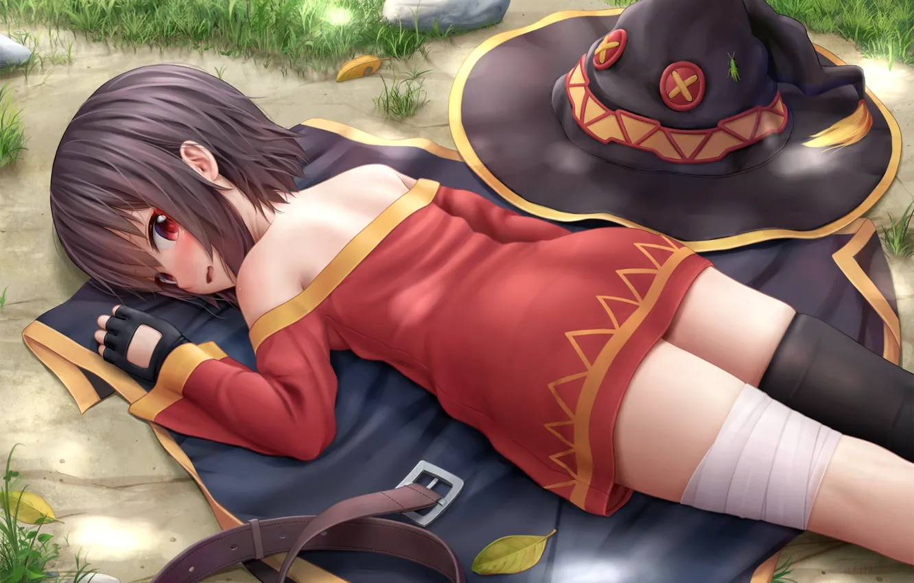 Photo wallpaper girl, hat, lies, Kono Subarashii Sek'ai Is Shukufuku Wo!