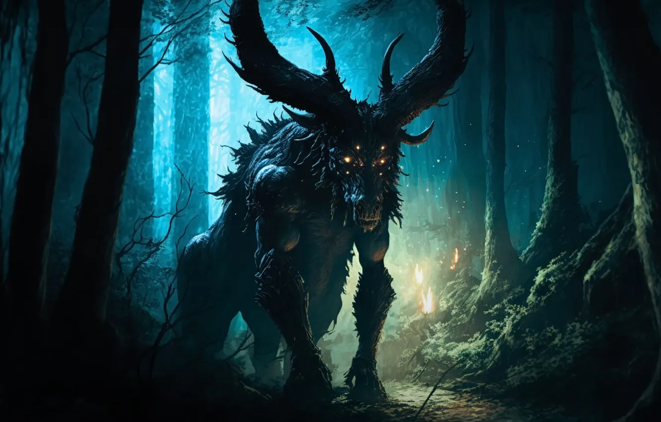 Photo wallpaper being, fantasy, horror, dark