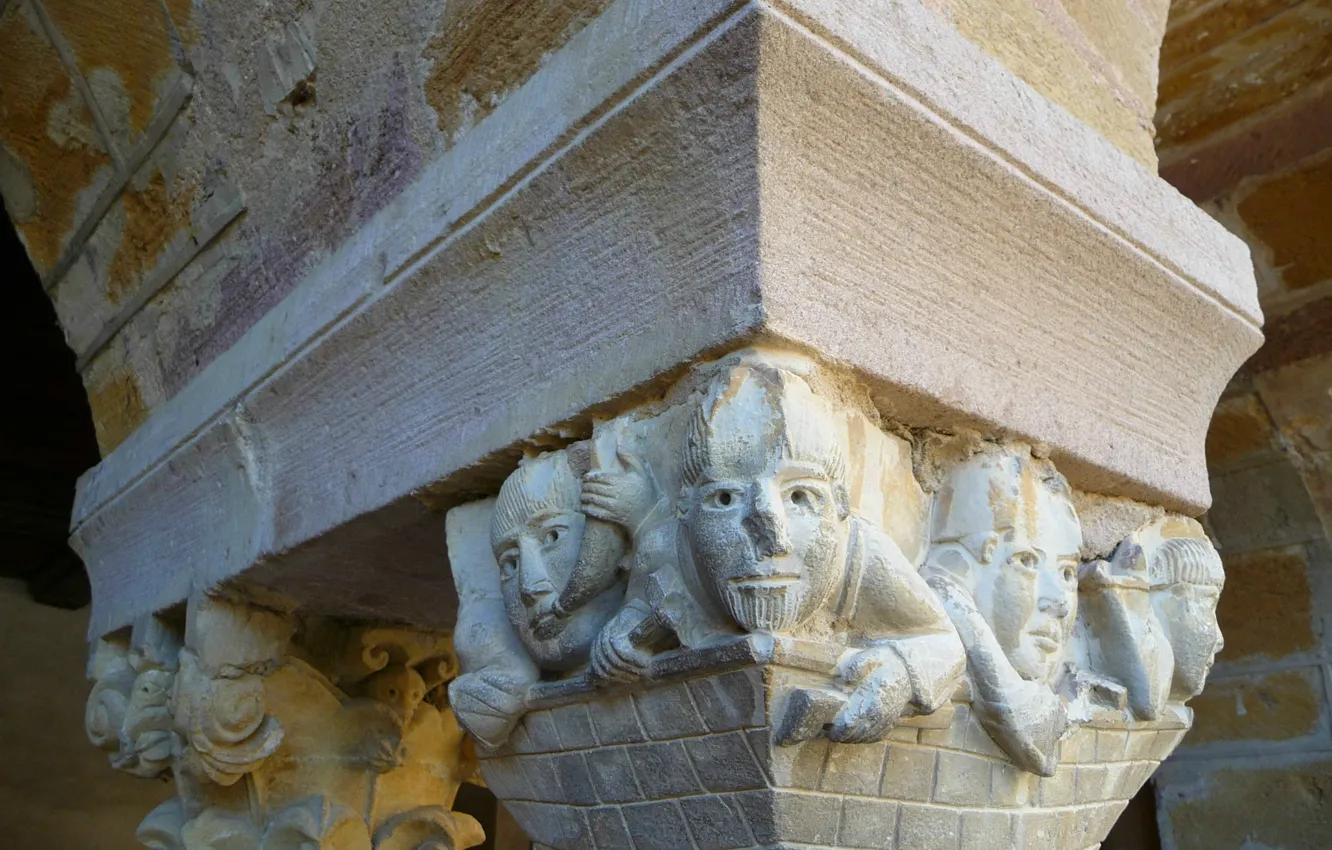 Photo wallpaper columns, architecture, fragment