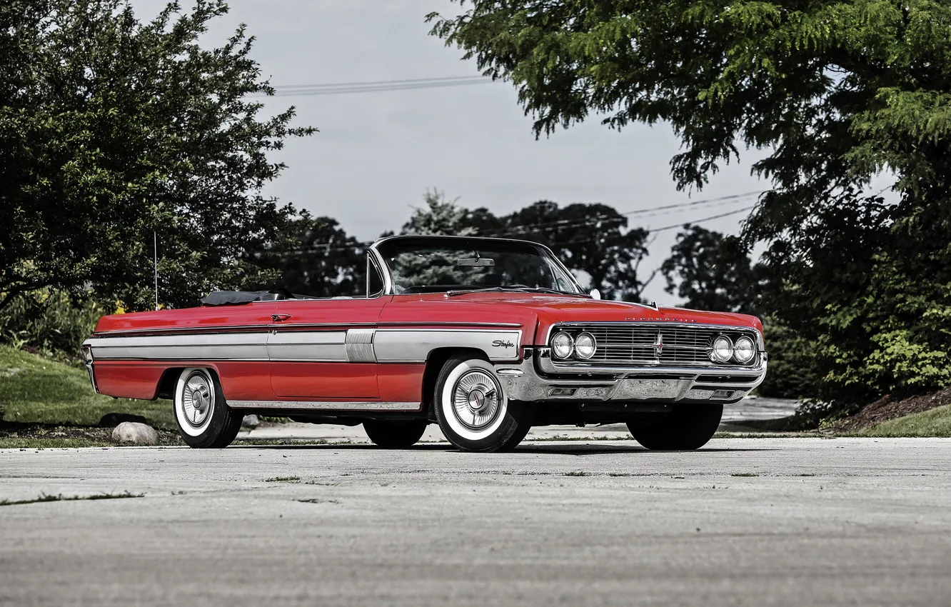 Photo wallpaper convertible, Convertible, 1962, Oldsmobile, The Oldsmobile, Starfire