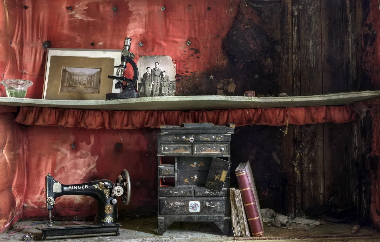 Photo wallpaper background, microscope, SHVEINAYA machine