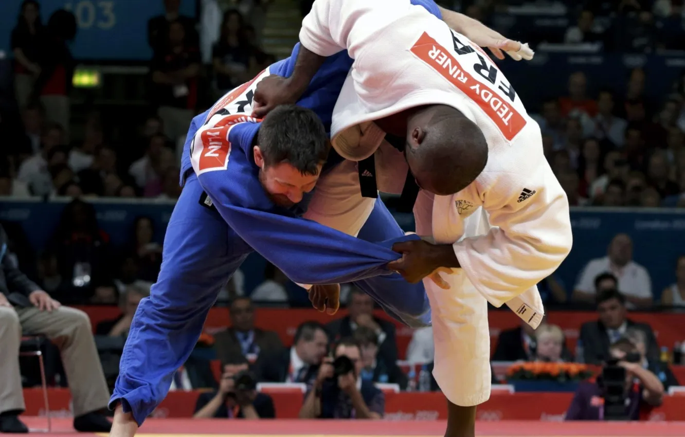 Photo wallpaper sport, fight, judo, Teddy Riner