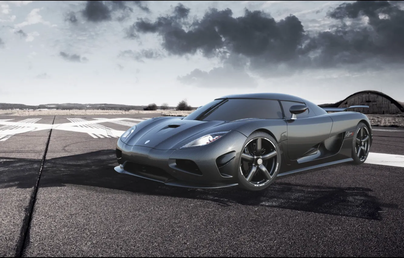 Agera R Front Wallpaper the sky, Koenigsegg, supercar, carbon, the front, hypercar ...