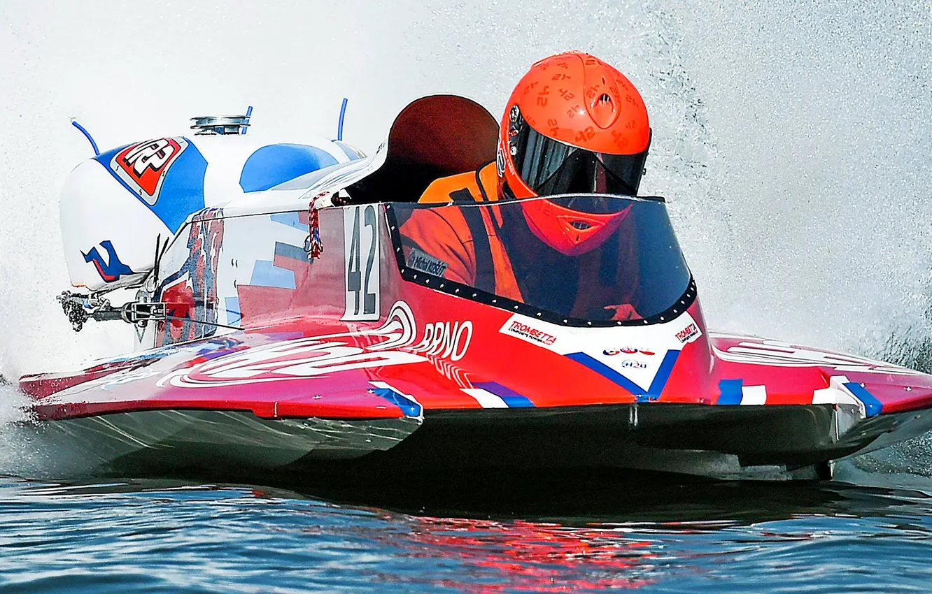 Photo wallpaper race, boat, speed