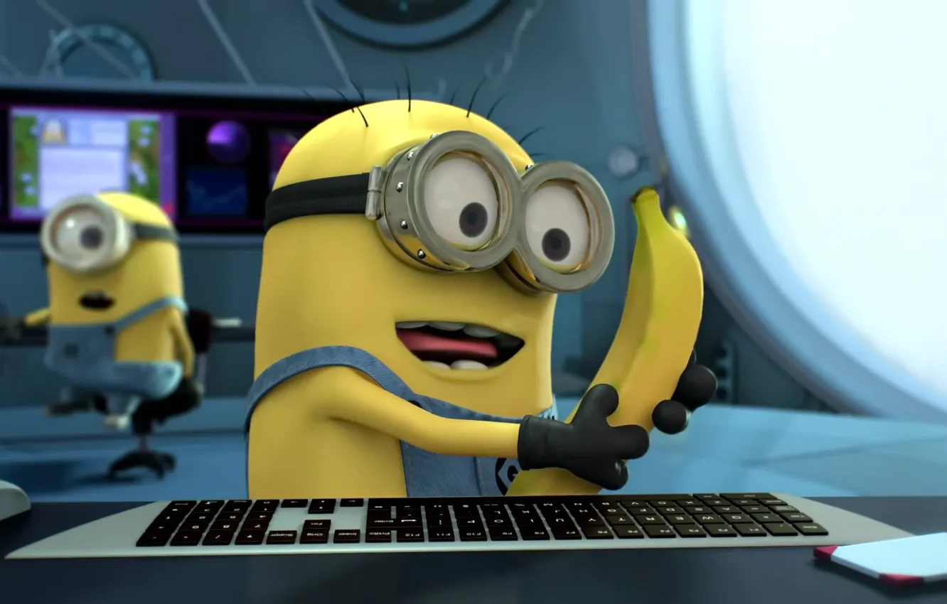 Photo wallpaper despicable me, banana, Minions, minion, Despicable Me