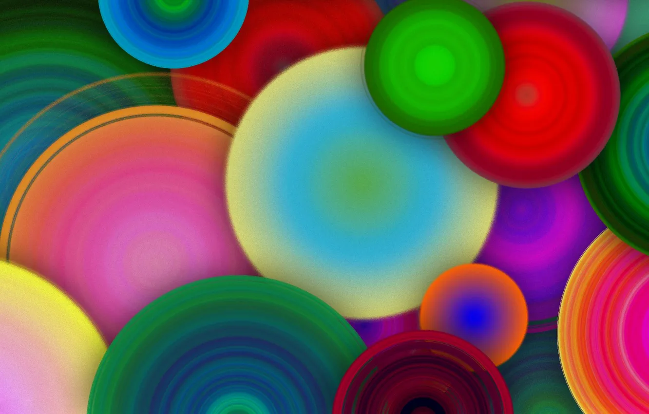Photo wallpaper color, round, rainbow, texture, ring