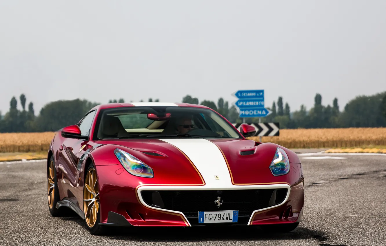 Photo wallpaper Ferrari, F12, Wheels, Bronze, TDF