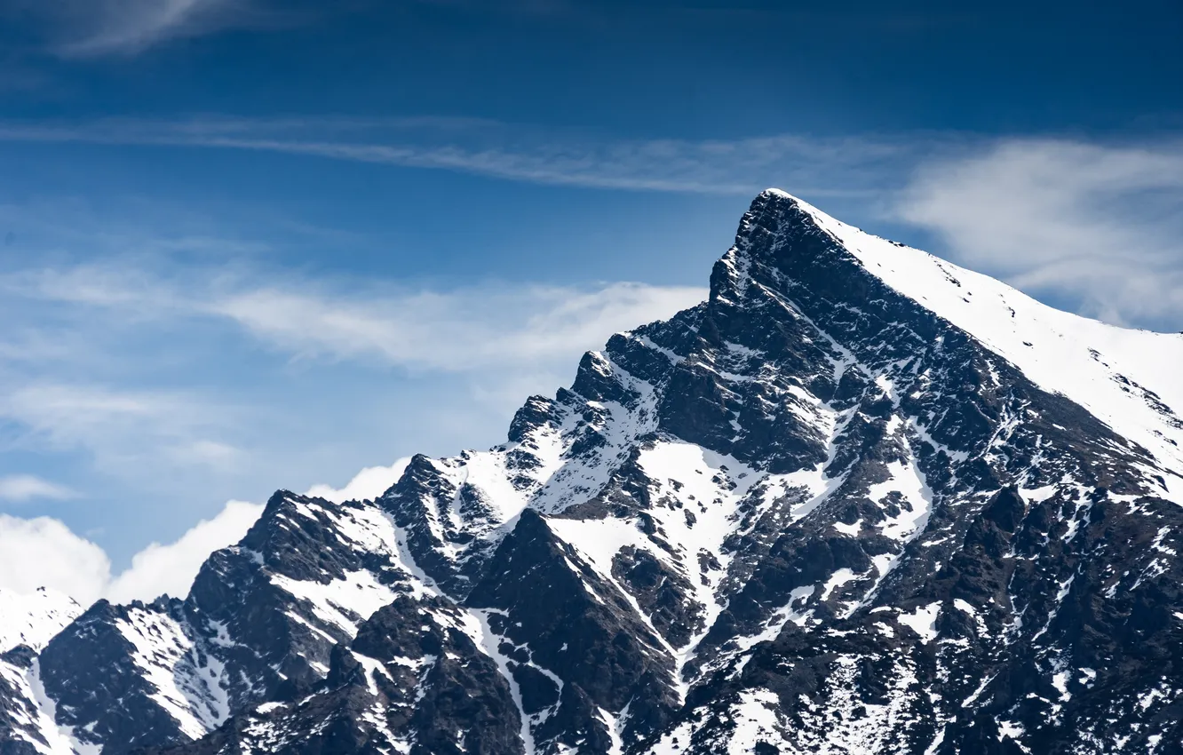 Photo wallpaper ice, mountains, snow