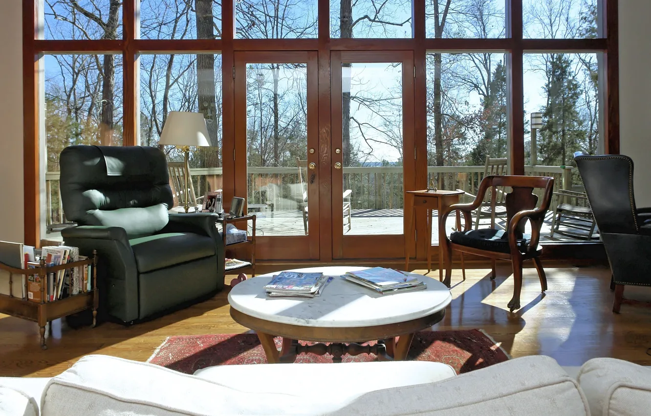 Photo wallpaper design, style, room, interior, balcony, terrace, living room