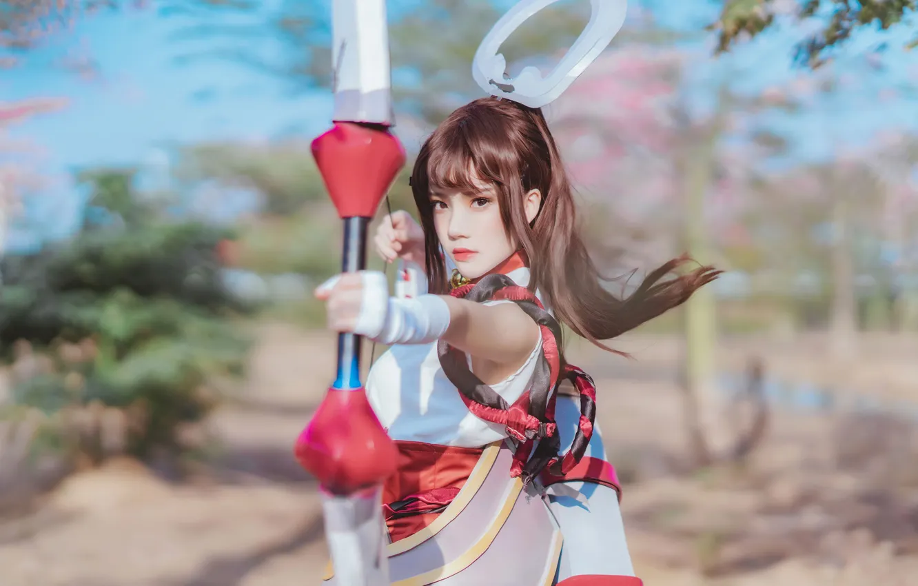 Photo wallpaper pose, model, Asian, beauty, model, beauty, goddess, cosplay