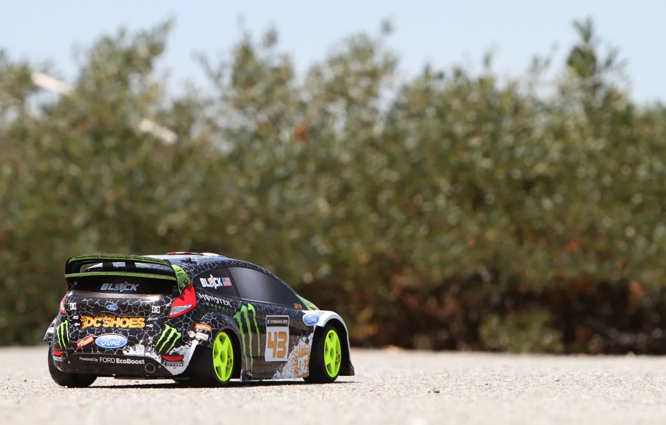 Photo wallpaper Ford, Model, Drift, Drift, Car, Ken Block, Rally, Fiesta