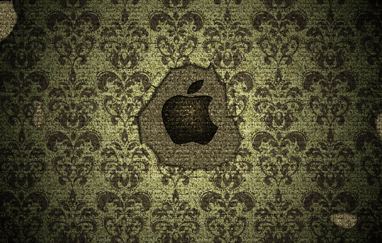 Photo wallpaper apple, Apple, texture, logo, mac, logo