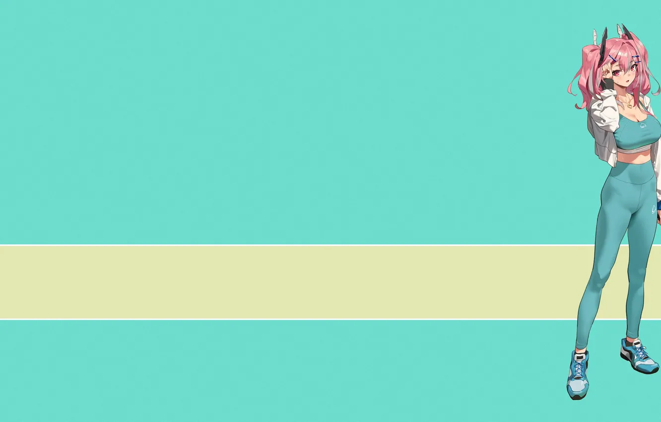 Photo wallpaper girl, anime, athlete, Azur Lane, zara (azur Lane)