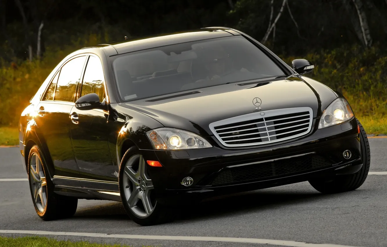 Photo wallpaper Mercedes, cars, auto walls, S550