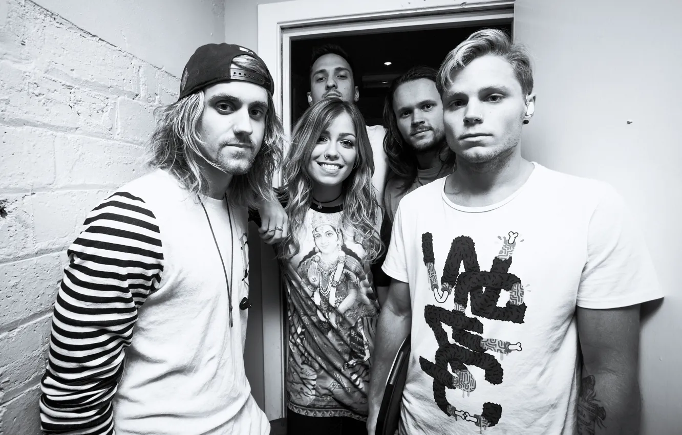 Photo wallpaper Pop Punk, Jenna Mcdougall On, Tonight Alive, Jenna McDougall, Matt Best, She, Jake Hardy, Cam …