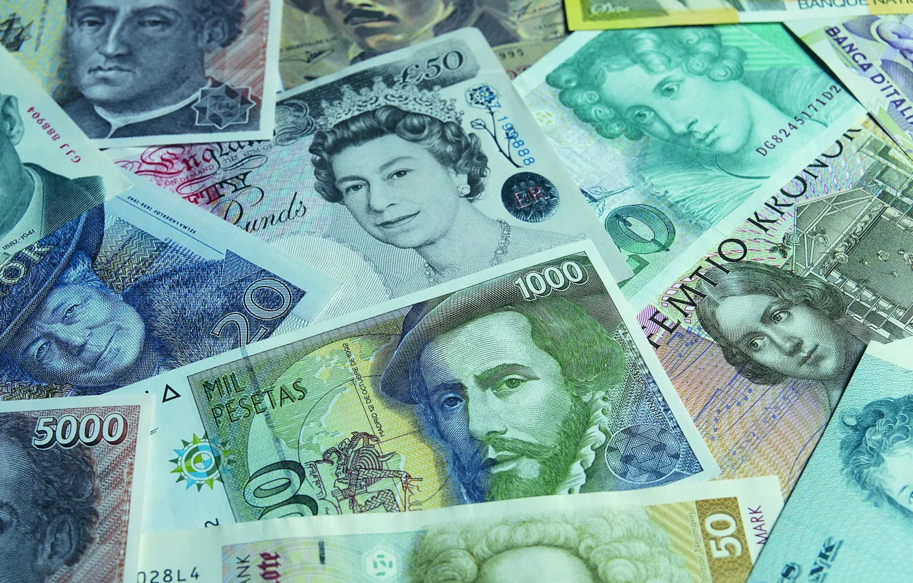 Photo wallpaper money, currency, banknotes