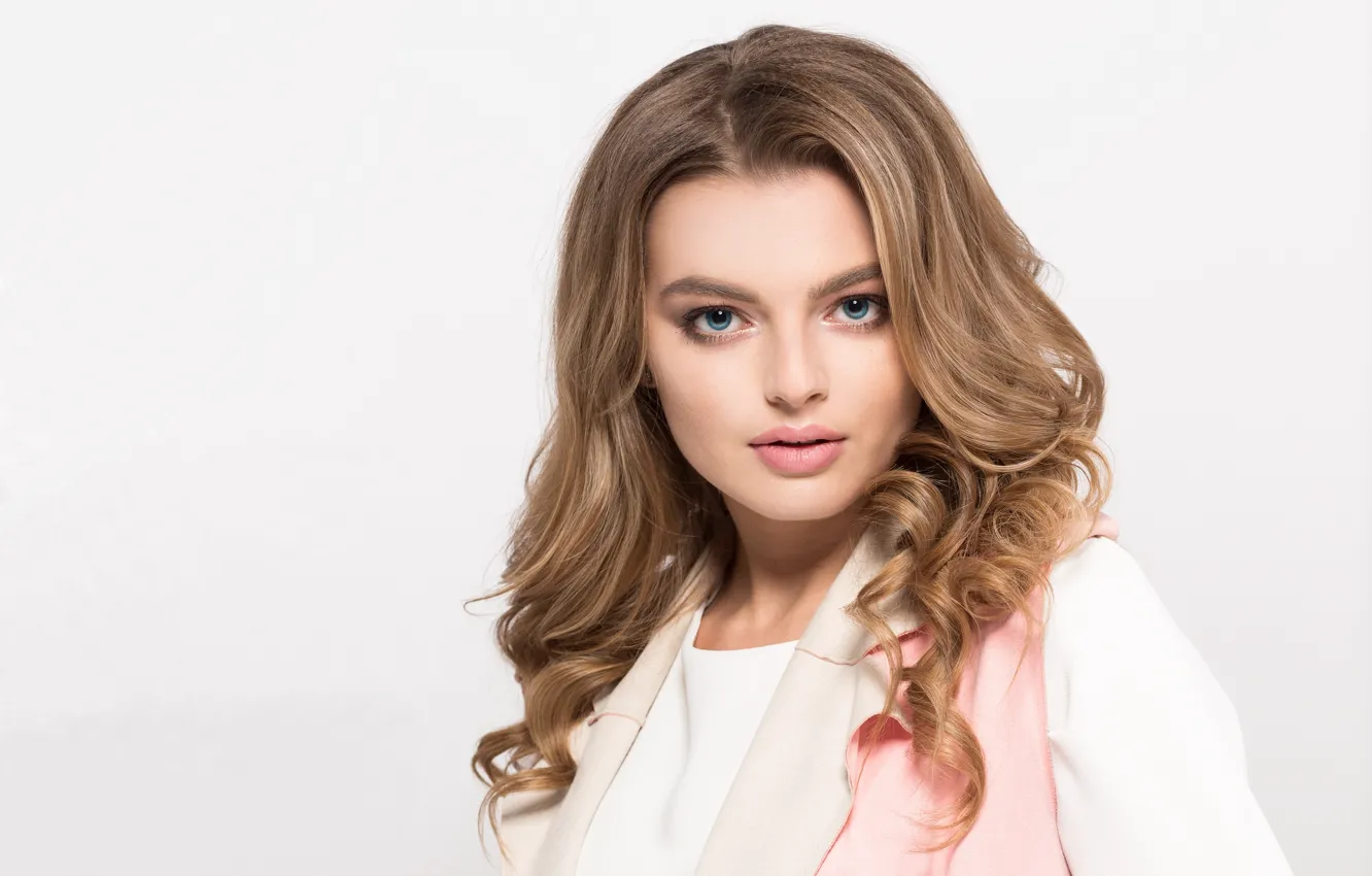 Photo wallpaper look, girl, hair