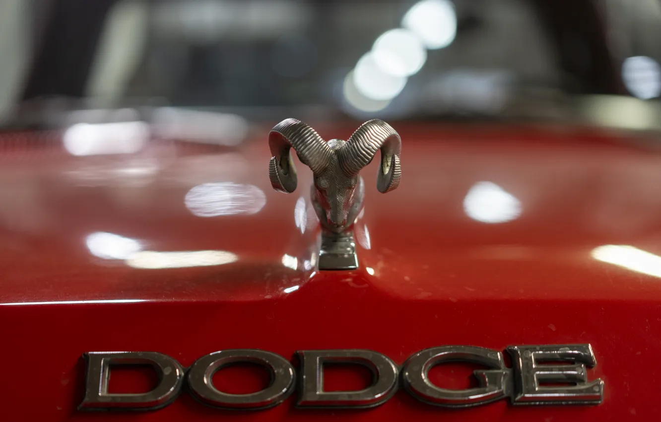 Photo wallpaper Dodge, red, Ram