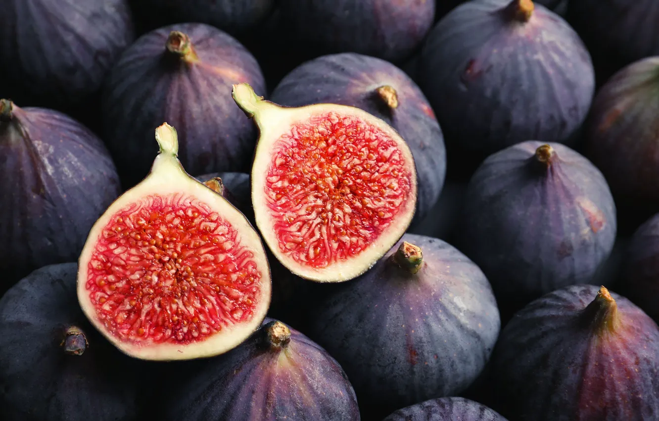 Photo wallpaper red, fruit, fig