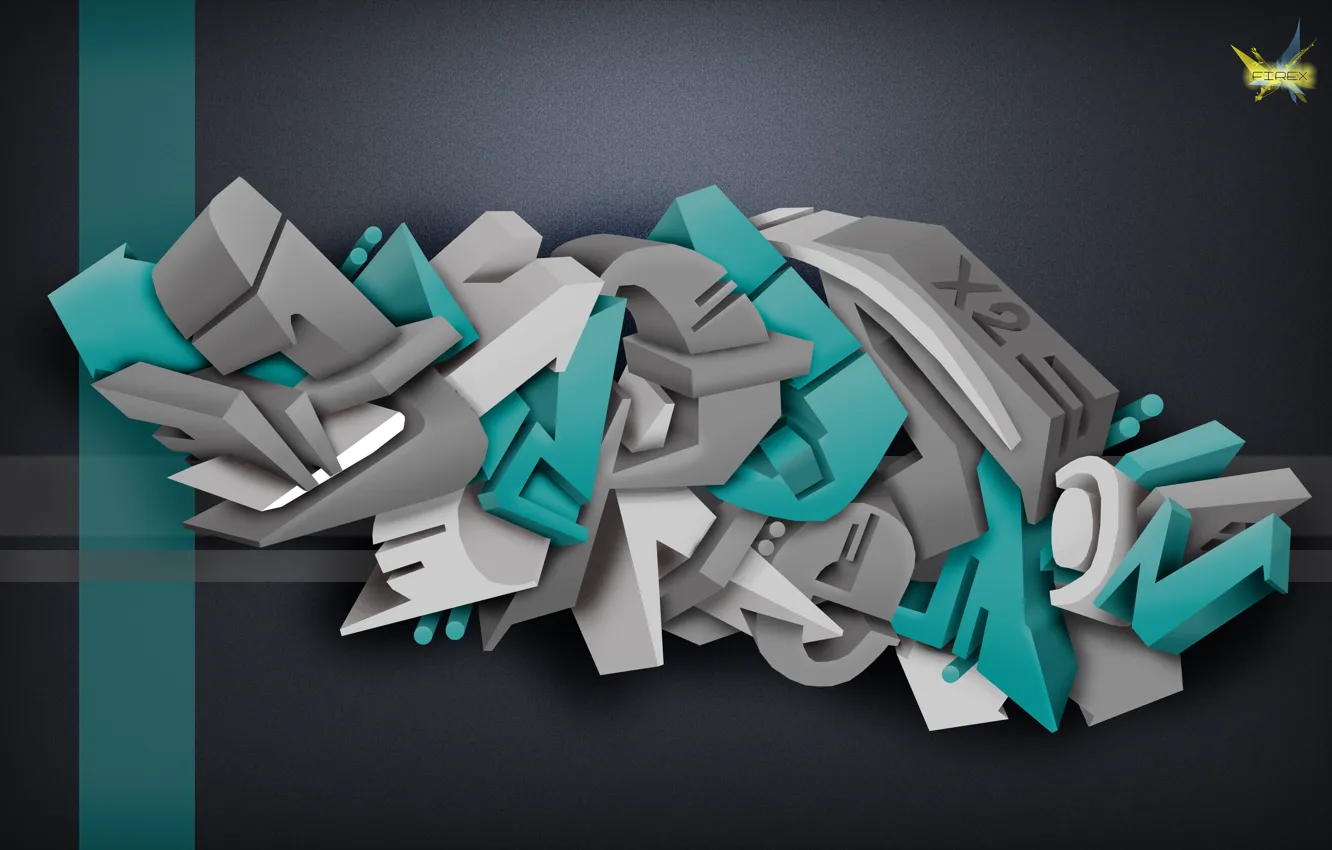 Photo wallpaper graffiti, Photoshop, depression, FireX