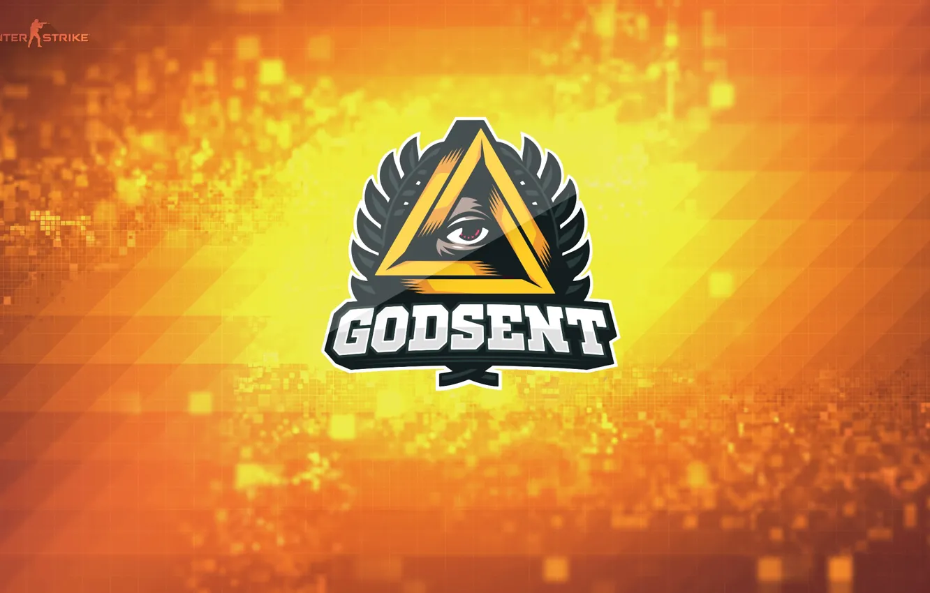 Wallpaper logo, team, bokeh, counter-strike, pixels, global offensive ...