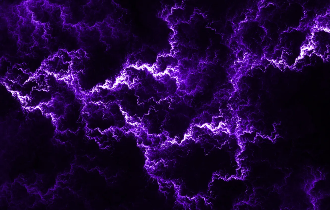 Photo wallpaper abstract, Lightning, purple, digital art