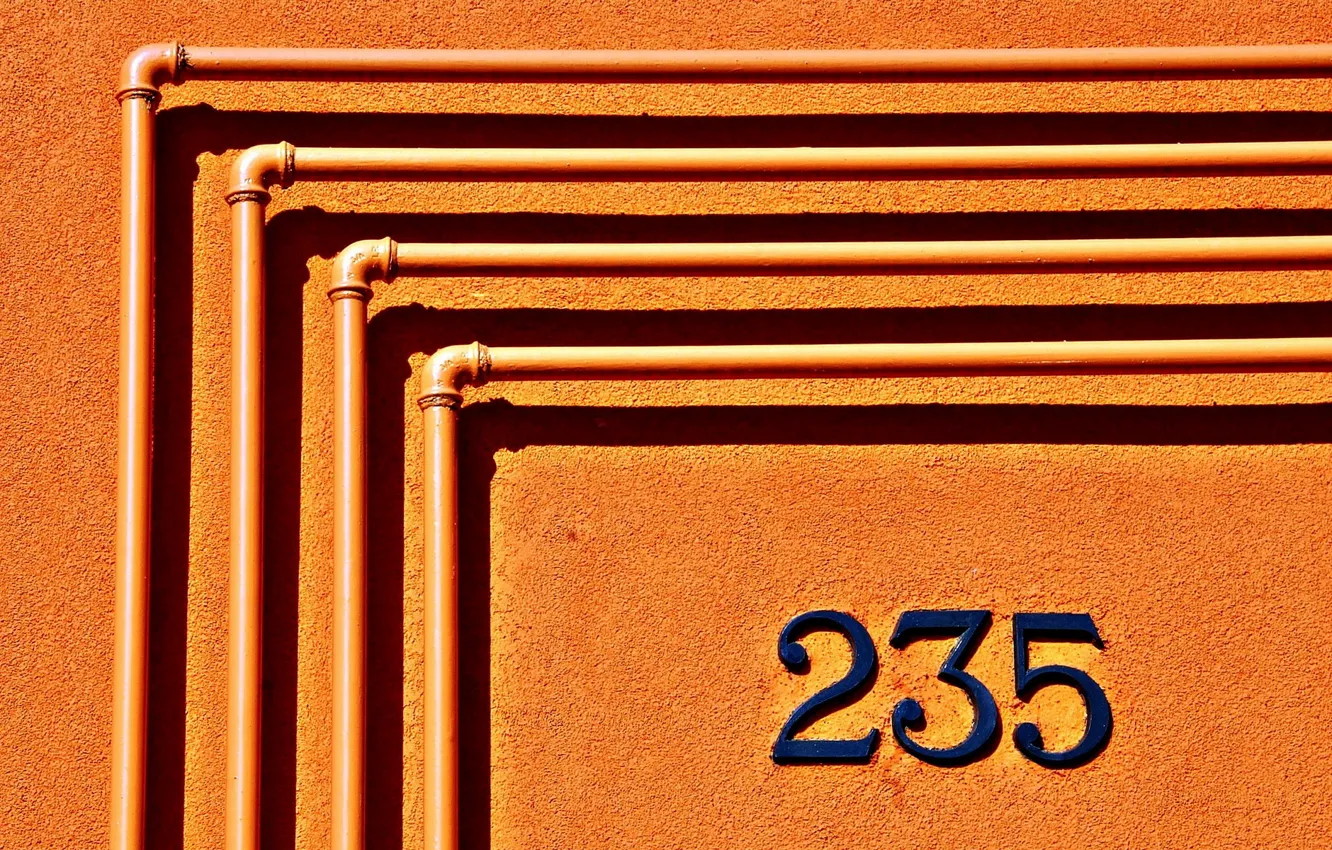 Photo wallpaper wall, pipe, 235