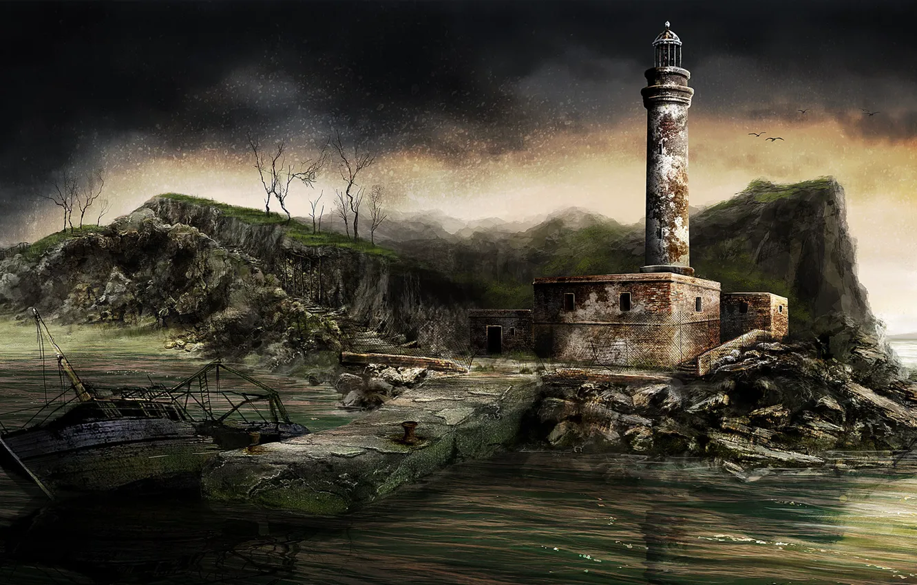 Photo wallpaper the game, art, Dear Esther, Dear Esther, interactive story
